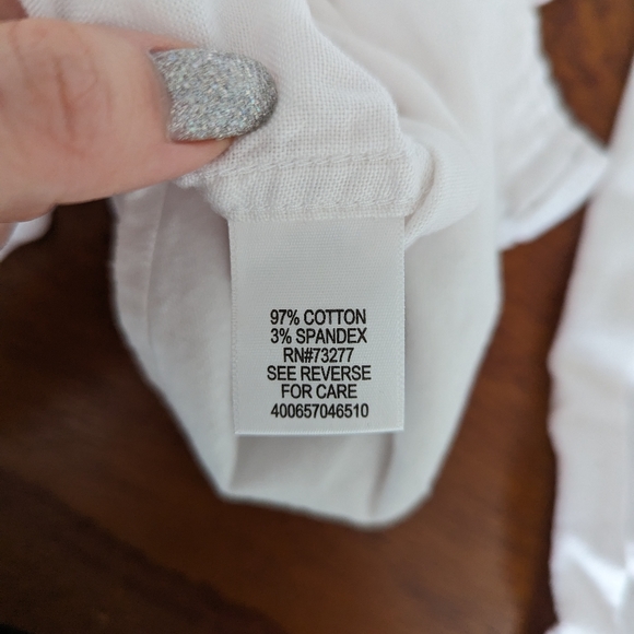 White Button Up Shirt Men's - Picture 7 of 7